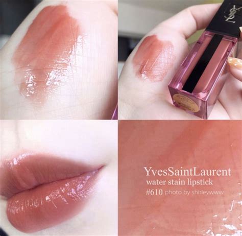 ysl glossy stain 17 swatches|YSL lip stain 610.